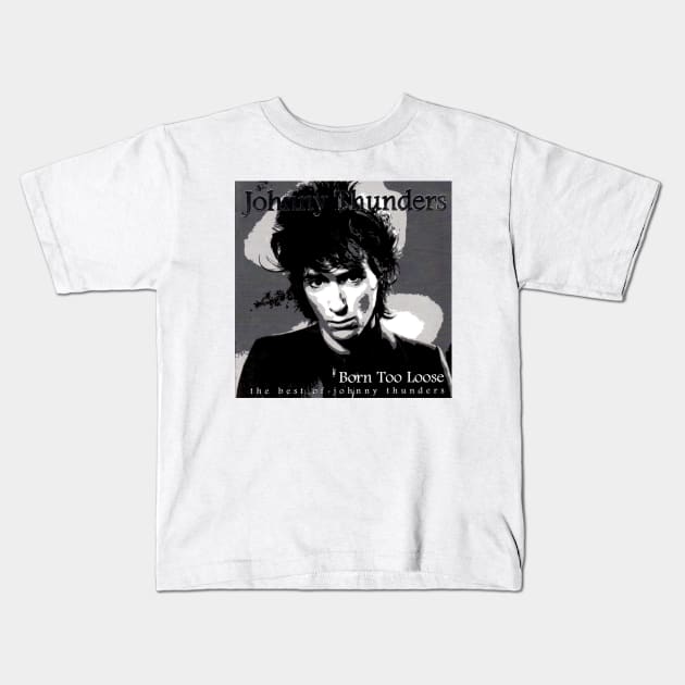 Johnny Thunders The Best Of Johnny Thunders Album Cover. Kids T-Shirt by Hoang Bich